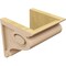 Ekena Millwork 8"W x 8"D x 8"H Wide Scroll Rough Cedar Woodgrain TimberThane Corbel, Primed Tan CORUR08X08X08SCRRCPR - alternate 4